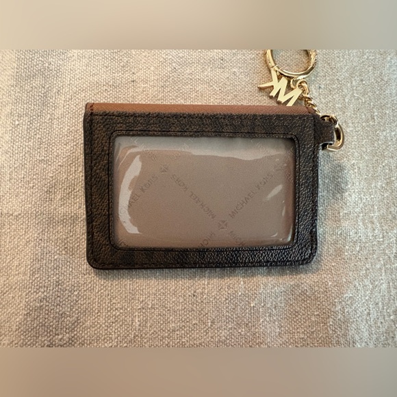 Michael Kors Kala Leather Small Flap Key Ring Card/Coin Case - Picture 2 of 4